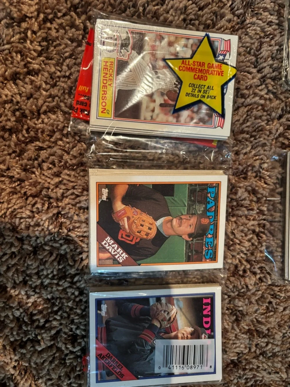 (8) 1988 Topps Rack Packs- 42 cards per pack unopened - Picture 5 of 11